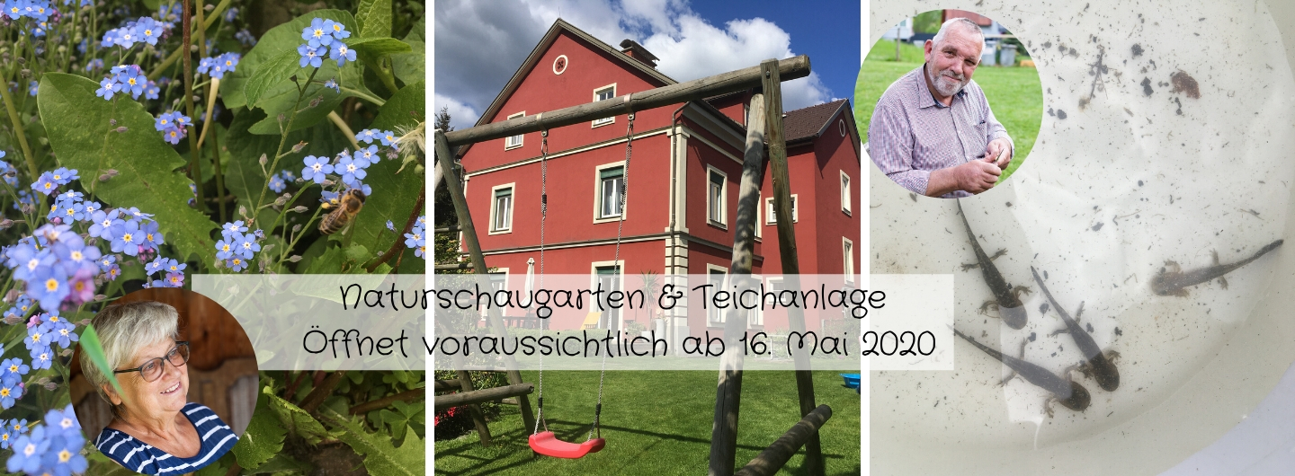 Naturschaugarten-Natur im Garten - Besuch an der Teichnalge ab 16. Mai 2020 möglich