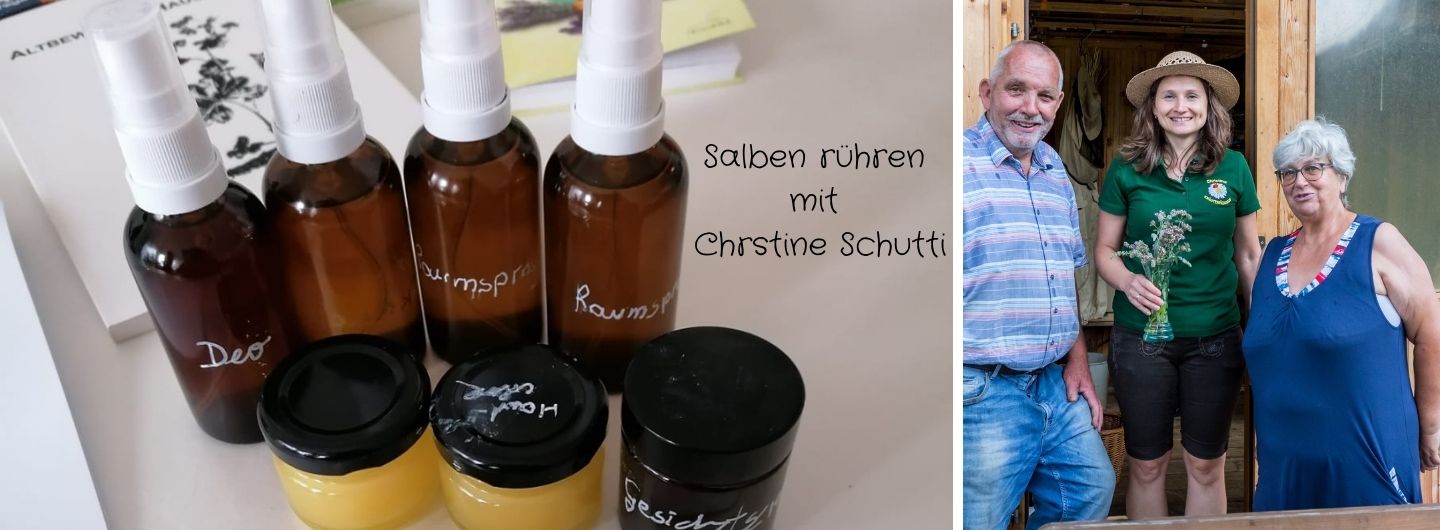 Salben rühren mit Christine Schutti - Naturkosmetik selbst erzeugen